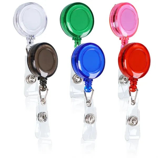 Retractable Badge Holder with Belt Clip Key Ring