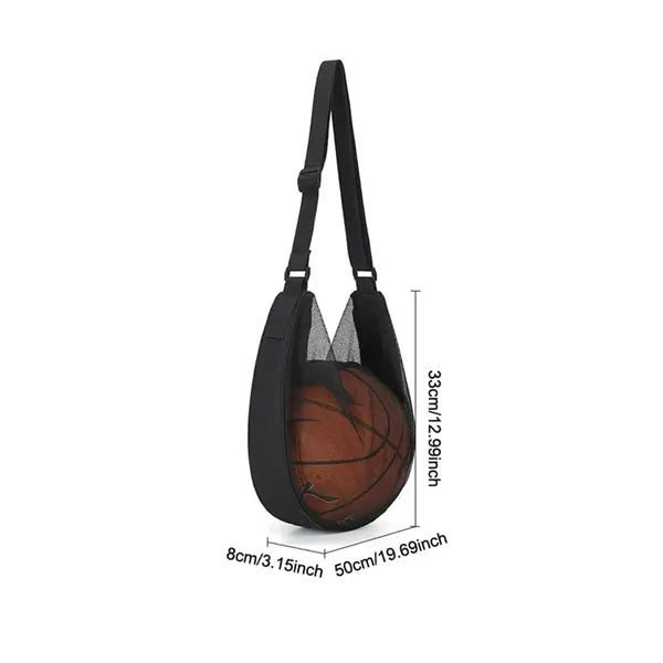 Single ball zipper crossbody bag