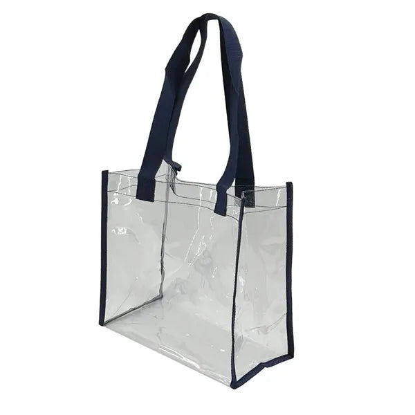 Clear and Transparent Black Tote Bag