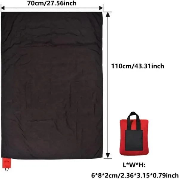 Picnic Blanket Mini Pocket Beach Mat Foldable Lightweight