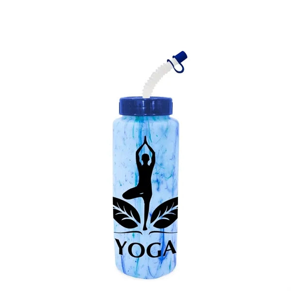 32 oz. Confetti Sports Bottle with Flexible Straw..