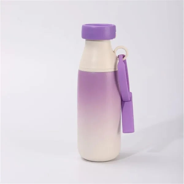 Coloful 17oz Insulated Water Bottle Cute with Silicone Strap