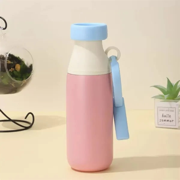 Coloful 17oz Insulated Water Bottle Cute with Silicone Strap