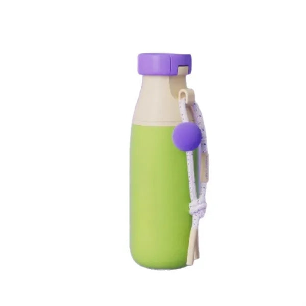 Coloful 17oz Insulated Water Bottle Cute with Silicone Strap