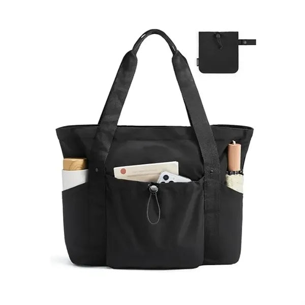 Foldable Tote Bag with Drawstring Bag