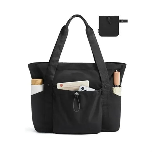 Foldable Tote Bag with Drawstring Bag