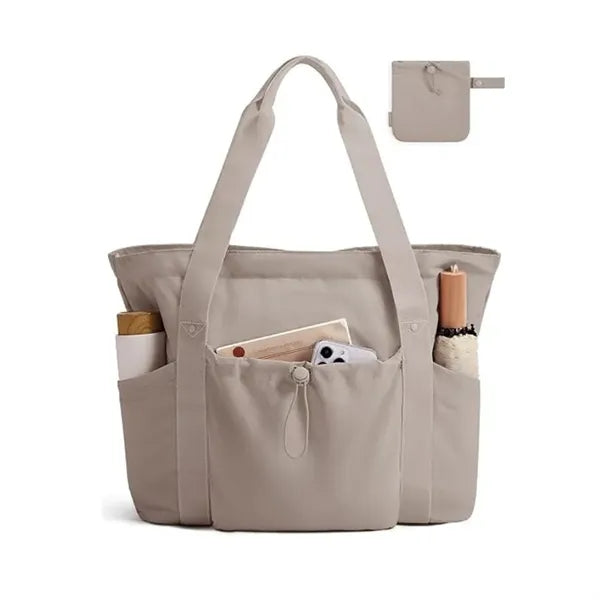 Foldable Tote Bag with Drawstring Bag