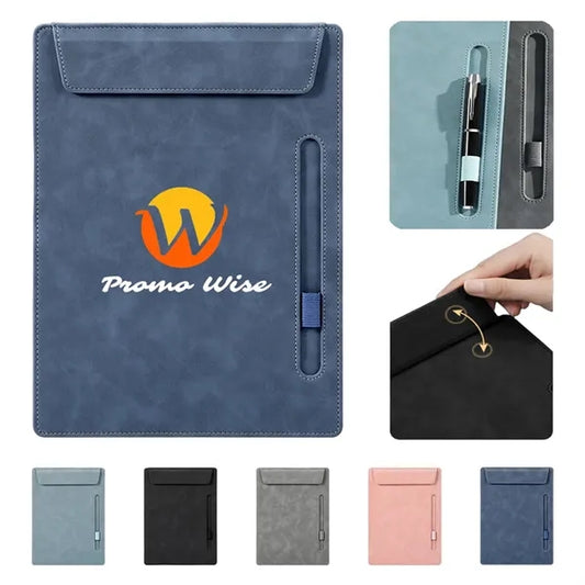 A4 Leather Folder Padfolio with Writing Pad and Coaster