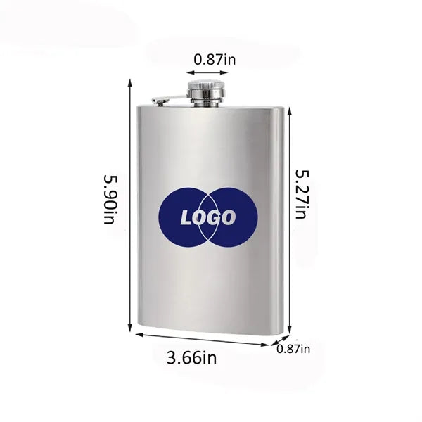 The 9oz Stainless Steel Hip Flask