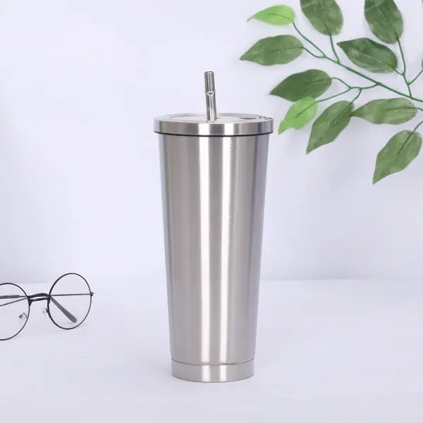 304 Stainless Steel Insulated Cup With Straw