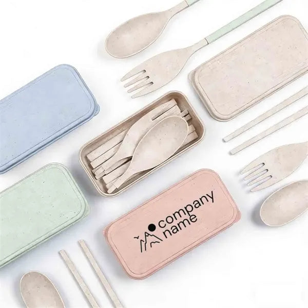 3Pcs Portable Tableware Set