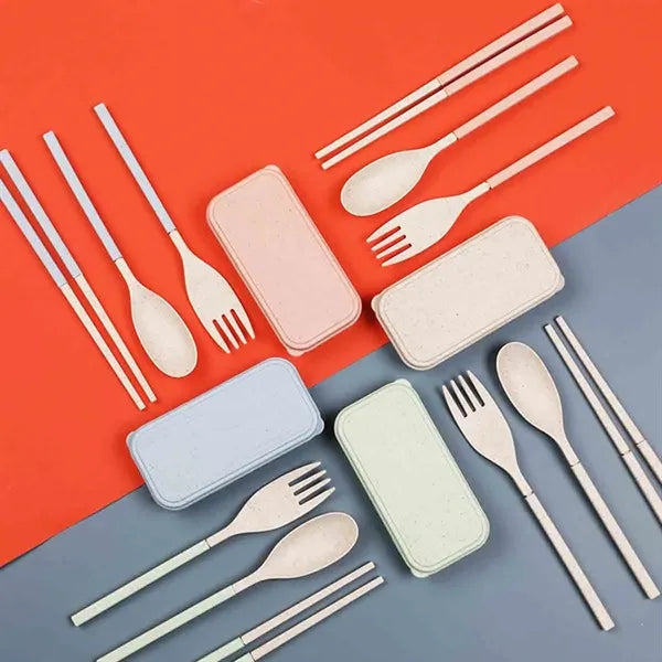 3Pcs Portable Tableware Set