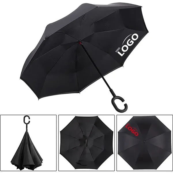 Inverted Umbrellas w/C-Shaped Handle