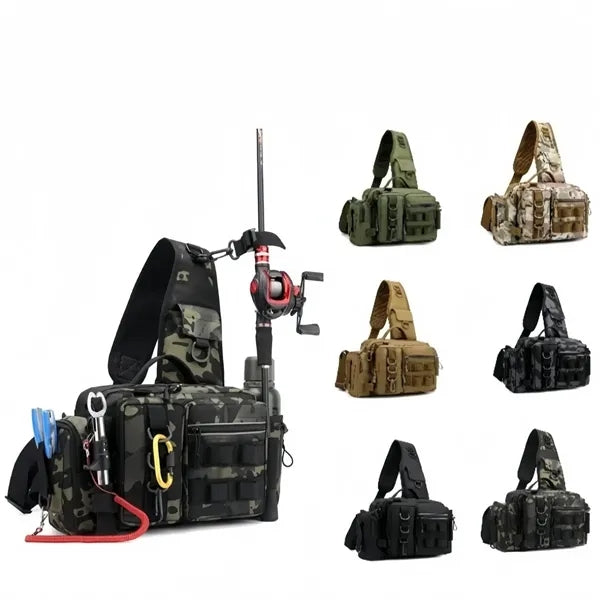Fishing Tackle Sling Waist Bag Camo Outdoor Pack