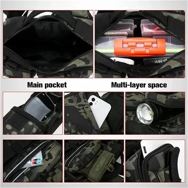 Fishing Tackle Sling Waist Bag Camo Outdoor Pack