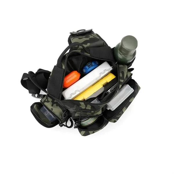 Fishing Tackle Sling Waist Bag Camo Outdoor Pack