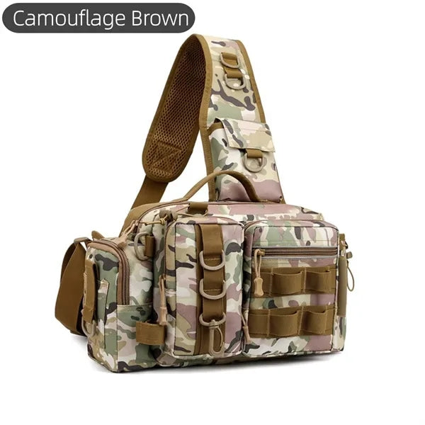Fishing Tackle Sling Waist Bag Camo Outdoor Pack
