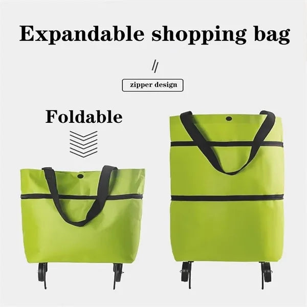 2-in-1 Lightweight Folding Shopping Cart