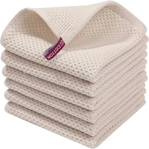 100% Cotton Waffle Weave Kitchen Dish Cloths