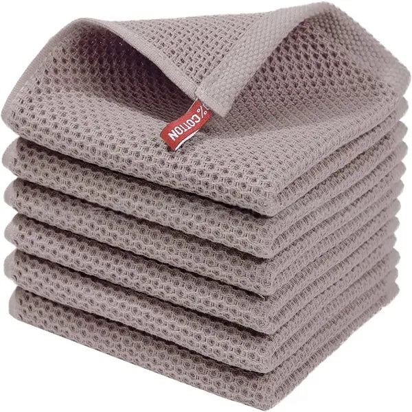 100% Cotton Waffle Weave Kitchen Dish Cloths