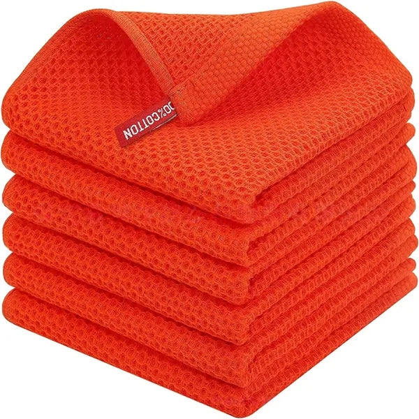 100% Cotton Waffle Weave Kitchen Dish Cloths