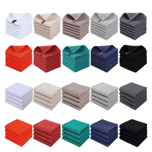 100% Cotton Waffle Weave Kitchen Dish Cloths