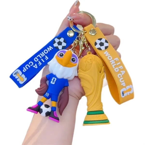 World Cup Mascot Football Keychain