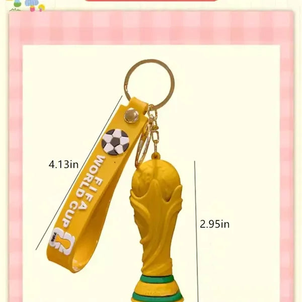 World Cup Mascot Football Keychain