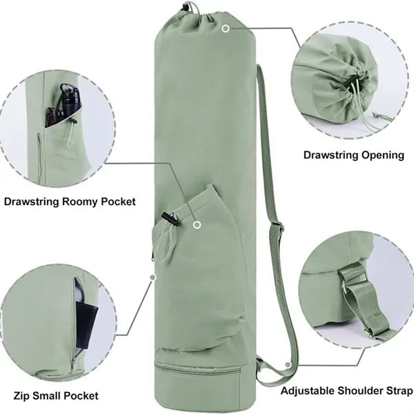 Yoga Mat Carrying Bag Travel Fitness Gym Backpack