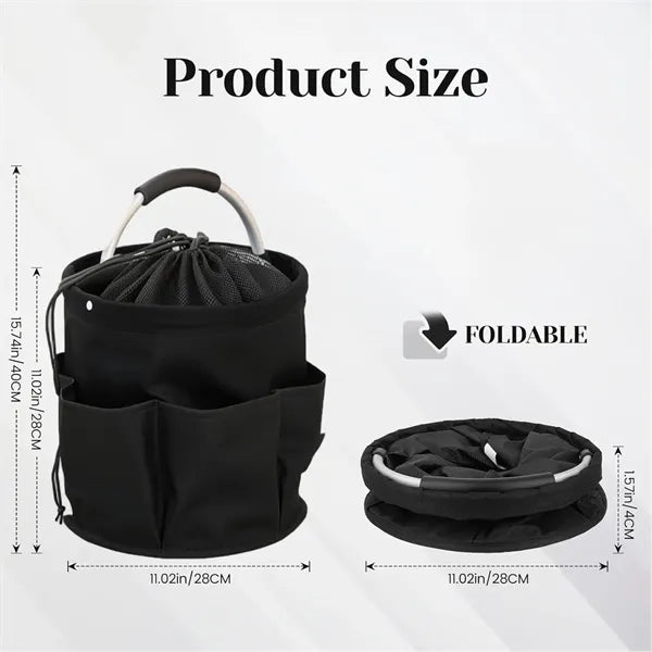 Drawstring Portable Collapsible Multi Functional Basket