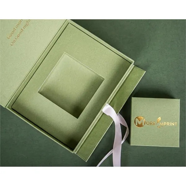Magnetic Flip-Top Handle Gift Box w/ Inner Jewelry Case