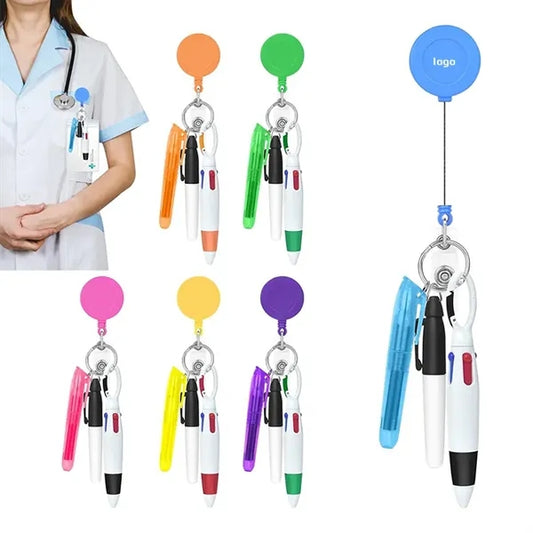 4-in-1 Nurse Pen Set - Retractable & Safe
