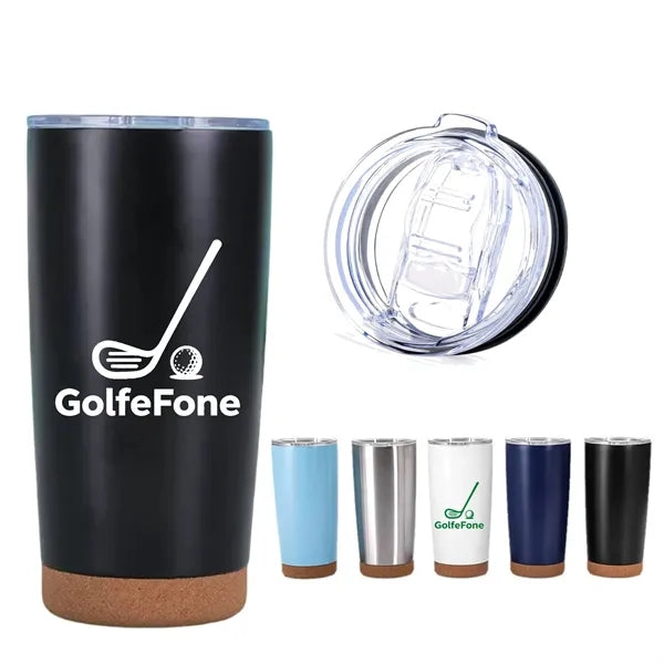 20oz Stainless steel Insulated Tumbler with Cork Bottom