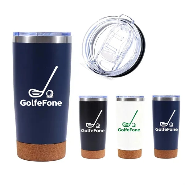 20oz Stainless steel Insulated Tumbler with Cork Bottom