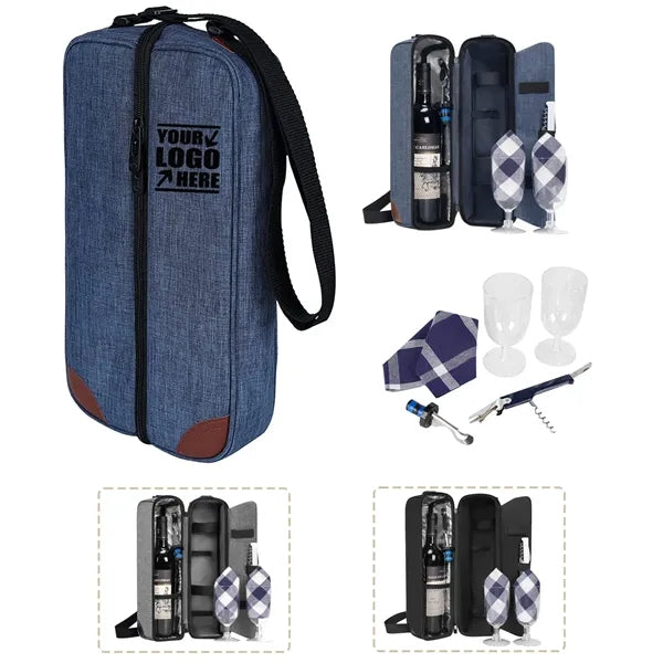 Insulated Cooler Tote With Glasses Opener Accessories Gift