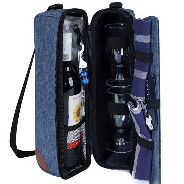 Insulated Cooler Tote With Glasses Opener Accessories Gift