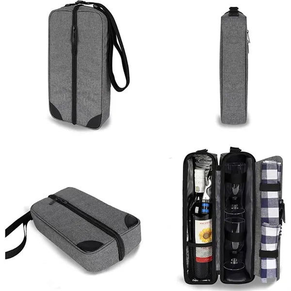 Insulated Cooler Tote With Glasses Opener Accessories Gift