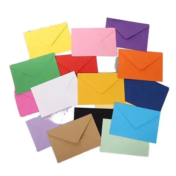 Multiple Colors Mini Paper Folding Square Envelope Customize