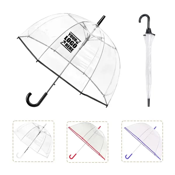 Windproof Clear Bubble Dome Umbrella