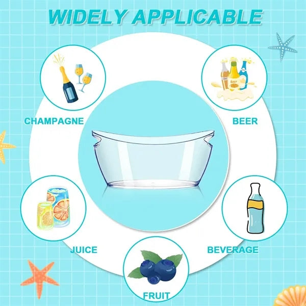 5L Acrylic Ice Buckets With Scoops