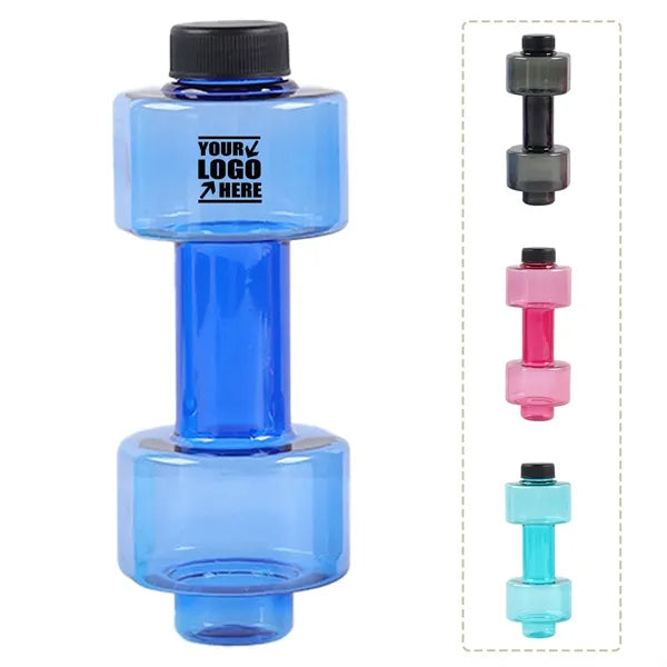 18 OZ Clear Dumbbell Water Bottle