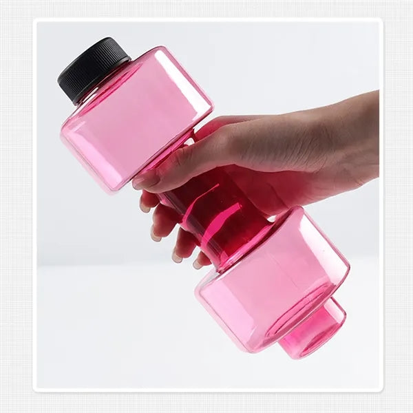18 OZ Clear Dumbbell Water Bottle
