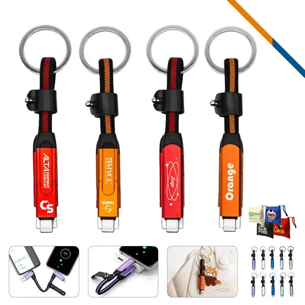 Linkzo 6in1 Keychain Fast Charging Cable