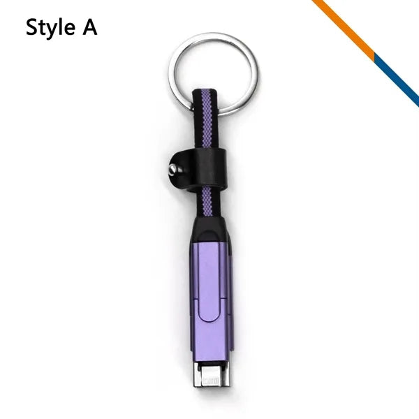 Linkzo 6in1 Keychain Fast Charging Cable