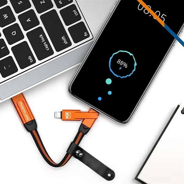 Linkzo 6in1 Keychain Fast Charging Cable