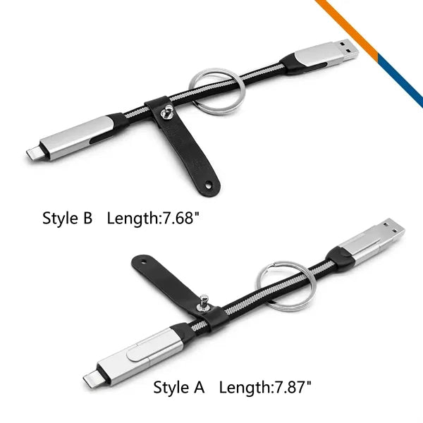 Linkzo 6in1 Keychain Fast Charging Cable