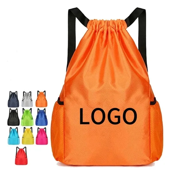 Waterproof Drawstring Gym Bag for Swimming and Sports