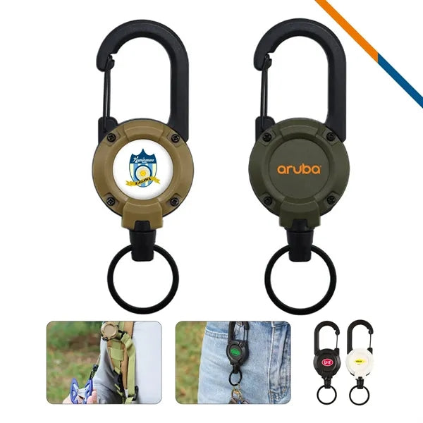 Snapvor Retractable Carabiner Keychain