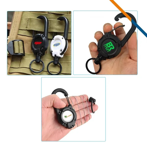Snapvor Retractable Carabiner Keychain