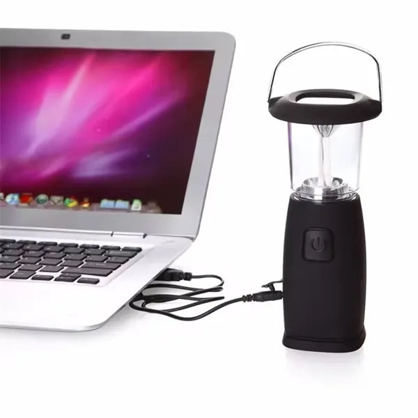 Solar Hand Crank Dynamo LED Camping Emergency Lantern